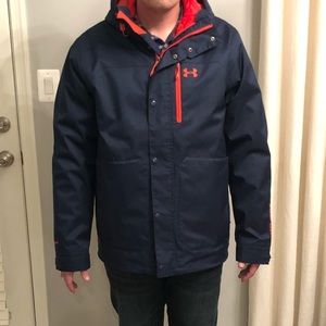 Under Armour Navy & Blaze Orange 3-in-1 Jacket